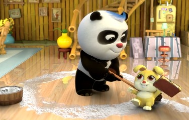 Панда и петушок Лука